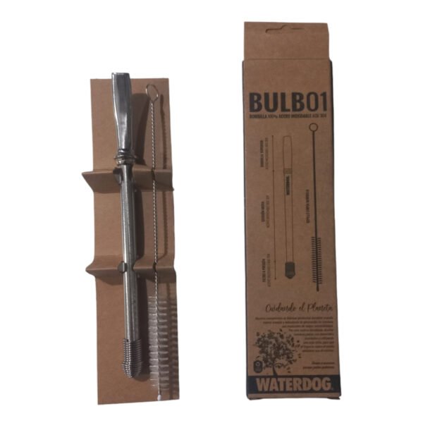 Bombilla Para Mate Acero Inoxidable Waterdog Cepillo Limpiad