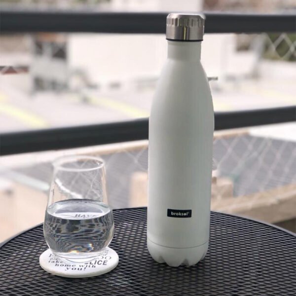 Botella 750 Ml Acero Inoxidable Mantiene  Frío Calor Broksol