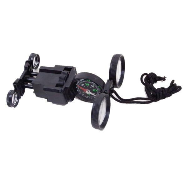 Brujula Supervencia 3 En 1 Binocular Lupa Espejo Galileo