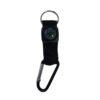 Brujula Llavero Mosqueton Negro 20mm Camping Galileo