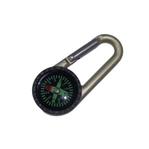 Brújula Llavero Con Mosquetón Base Metal 20mm Galileo