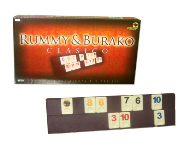 Rummy Burako Clásico Bisonte Juego De Mesa