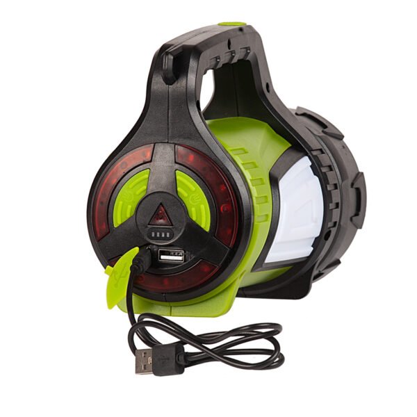 Reflector Linterna Farol Buscahuellas Recargable Usb Waterdo