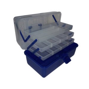 Caja De Pescar 3 Bandejas  12 Divisiones Waterdog Plastica