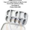 Caja Para Moscas Fly De Aluminio Foam Pesca Kunnan - Imagen 2