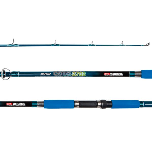 Caña Pescar Waterdog 270 Coral 2 Tramos  Acción Pesada Lance