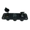 Cargador Hembra Doble Puerto Usb Voltimetro Embutir Auto 12v