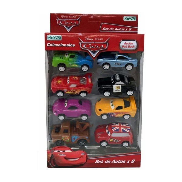 Cars Disney Set 8 Autos Rayo Mac Queen Ditoys Local