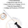 Chaira Afilador Acero Mango Plástico Rayada 33cm Largo Total - Imagen 4