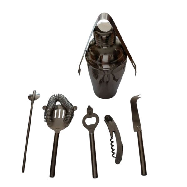 coctelera 57915105 10 Set Cocteleria Coctelera Acero Tragos Bartender 9 Piezas