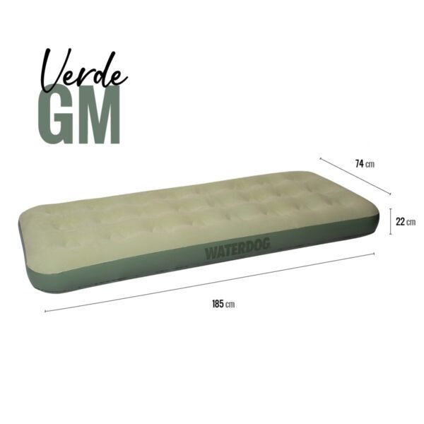 colchon f291 gm 2 Colchon Inflable Waterdog 1 Plaza 185x74x13cm Para Camping