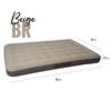 Colchon Inflable Waterdog 2 Plazas 185x137x13cm Para Camping - Imagen 2