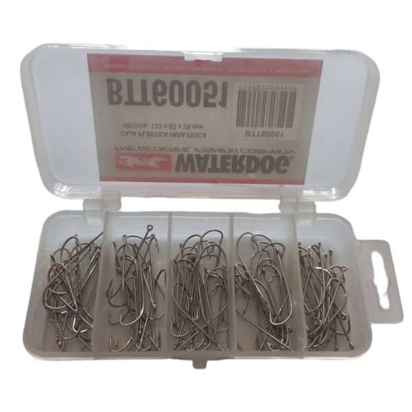 Combo Caja Pesca Gavetero + 100 Anzuelos Variada Pata Larga