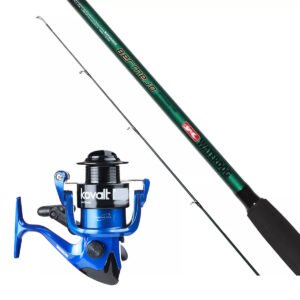 Caña De Pescar 2 Tramos 2,70mts + Reel Frontal Pesca Variada