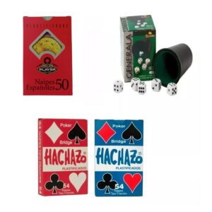 Combo 3 Juegos Generala Cartas Poker Y Españolas