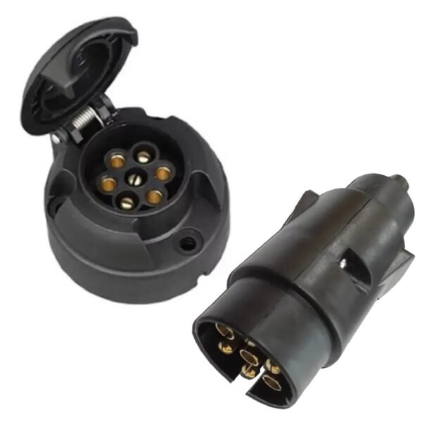 Juego Enchufe Conector Ficha Macho Y Hembra Trailer Acoplado