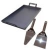 Set Plancha Bifera 2 Hornallas + Espatula Plancha Boca