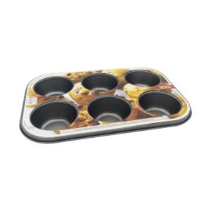 Molde Muffins Cup Cakes Teflon  Reposteria Antiadherente X6