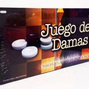 Juego De Mesa Damas Bisonte Tablero 34 X 34 Fichas