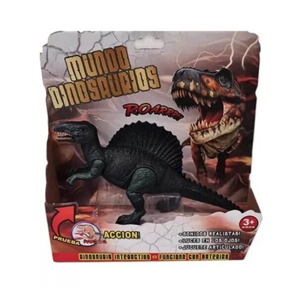 Dinosaurio Muñeco Juguete Con Luz Sonido Articulado
