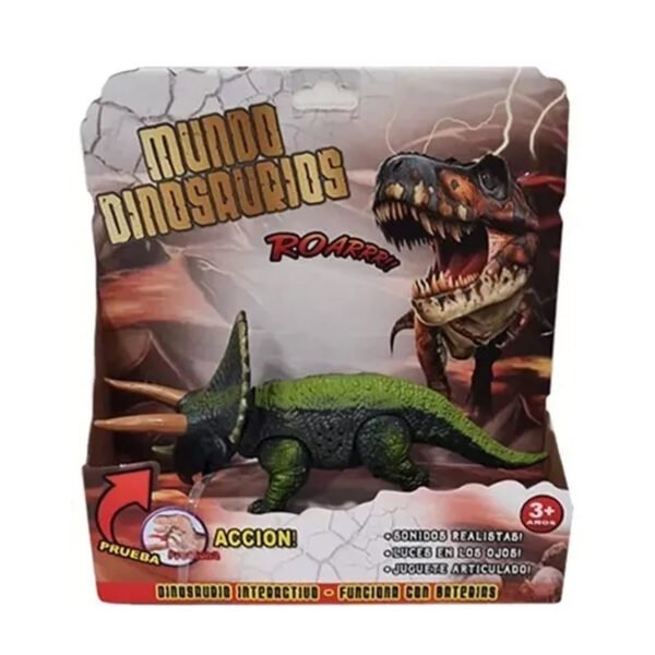 Dinosaurio Muñeco Juguete Con Luz Sonido Articulado