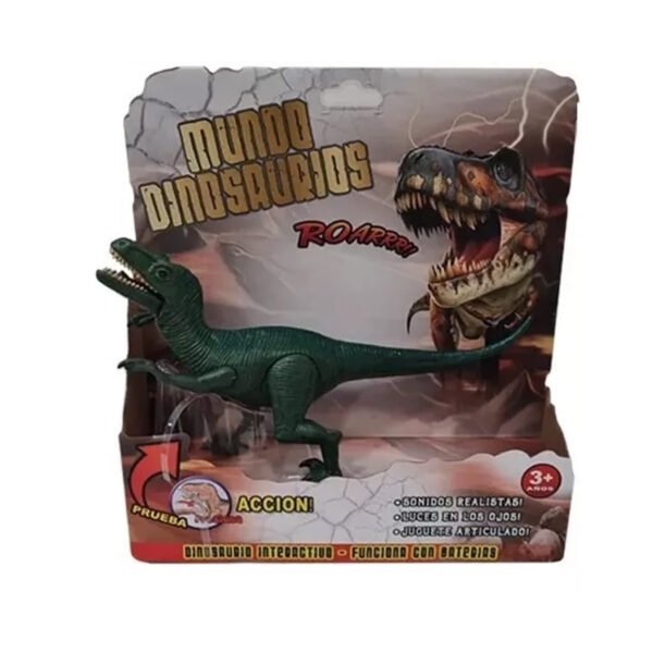 Dinosaurio Muñeco Juguete Con Luz Sonido Articulado