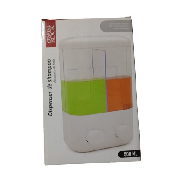 Dispenser Pared Doble Baño Shampoo Jabon Liquido Local