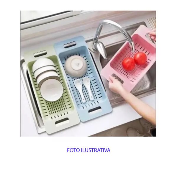 Escurridor Para Bacha Cocina Extensible Plastico