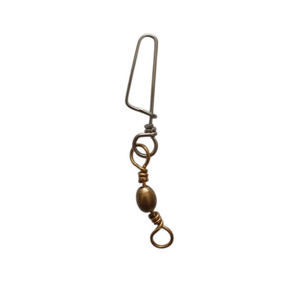 esmerillon bronce mosqueton bcm5-4 2 Esmerillon Bronce Con Mosqueton Waterdog Pesca X 10 Unidades