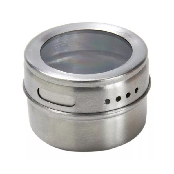 Especiero Magnetico Con Iman Condimentero Acero P/ Heladera