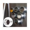 Especiero Magnetico Con Iman Condimentero Acero P/ Heladera - Imagen 2