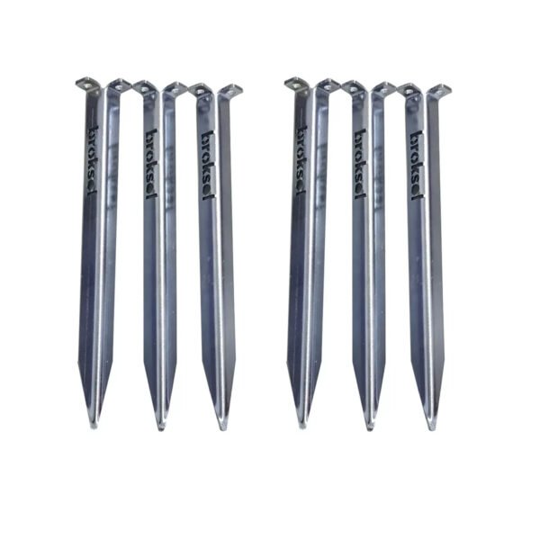 Estacas Carpa Set X6 Chapa Galvanizada Alta Resistencia 20cm