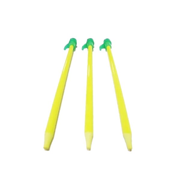 Estacas Carpa Fluorescente X 6 Fibra Vidrio 20cm Gazebo Brok