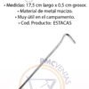 Estacas Carpa Waterdog Kit 10 Unidades Camping Metal - Imagen 3