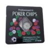 100 Fichas En Estuche Lata Juego De Poker 2 Naipes Fichero - Imagen 3