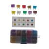Kit 100 Fusibles Cajita Plastica Ficha Plana Surtidos Autos - Imagen 2