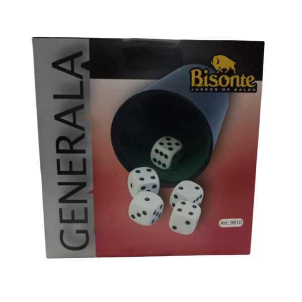 Pack Por 10 Generala Juego Cubilete Forrado 5 Dados 19mm