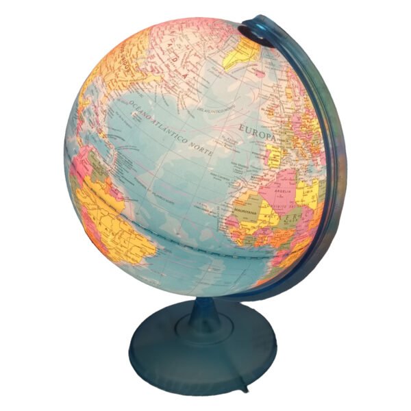 Globo Terraqueo 20 Cm Con Luz Politico Velador Gloter Local