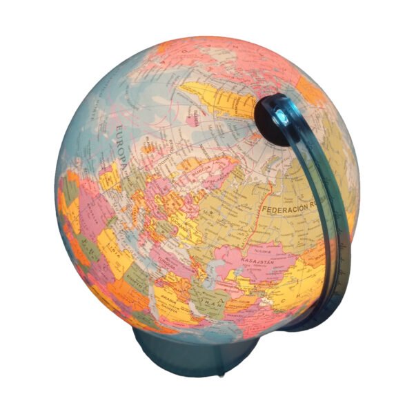 Globo Terraqueo 20 Cm Con Luz Politico Velador Gloter Local