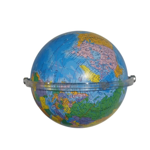 Globo Terraqueo 20 Cm Multigiro Mapa Politico Base Plastico