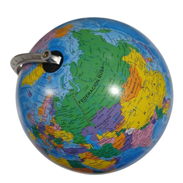 Globo Terraqueo 30 Cm Base Madera Meridiano Metal Politico