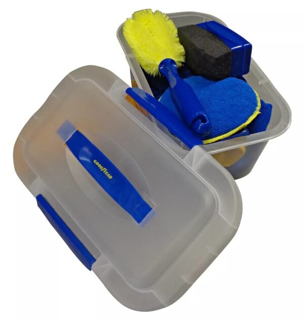 kit de limpieza 3 Kit De Limpieza Auto 9 En 1 Good Year En Caja Súper Práctica Paño Microfibra Combo Cepillo Trapo Esponja Pmcventas