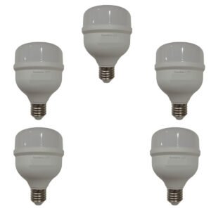 Pack X 5 Lamparas Led Luz Fria Foco Bombilla 20w High Power