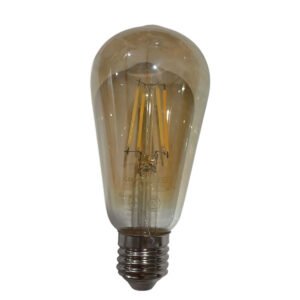 Lampara Led Filamento Tubular Vintage 6w Bombilla Luz Calida