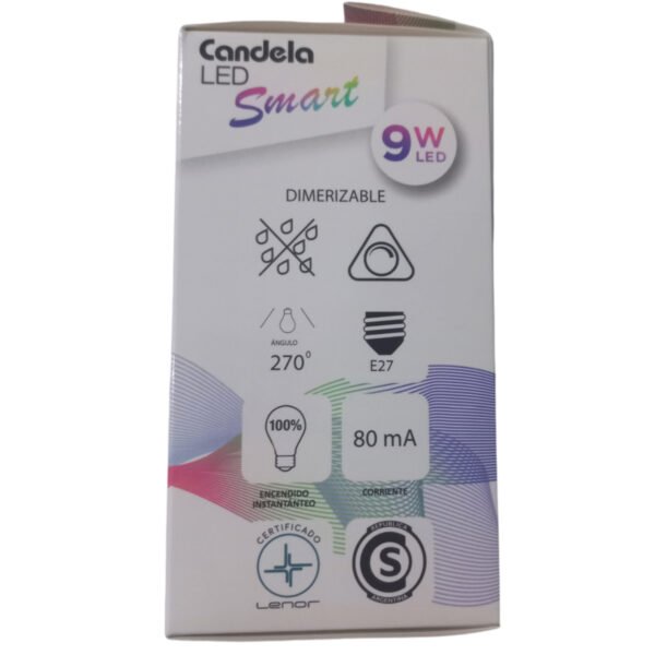 Pack X 5 Lampara Led Smart 9w Blancos Rgb Bombilla Bluetooth