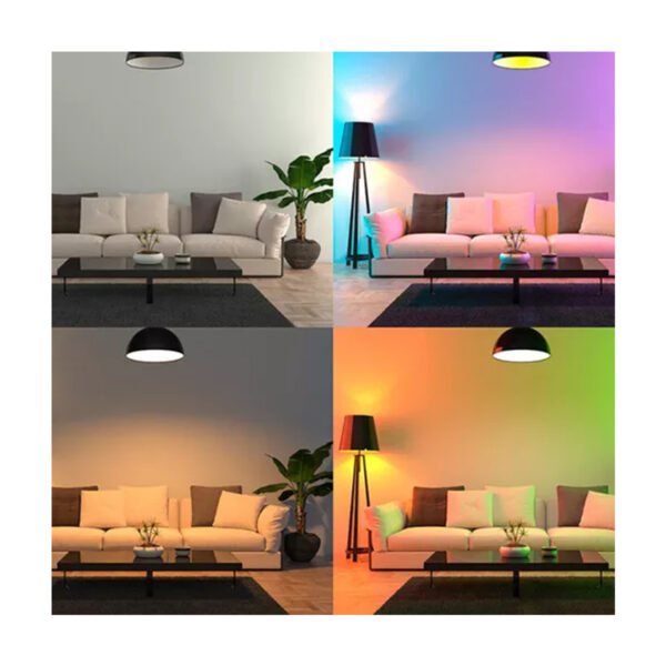 Pack X 5 Lampara Led Smart 9w Blancos Rgb Bombilla Bluetooth