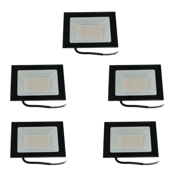 Pack 10 Reflectores Proyector Led 50w Luz Calida Int / Ext