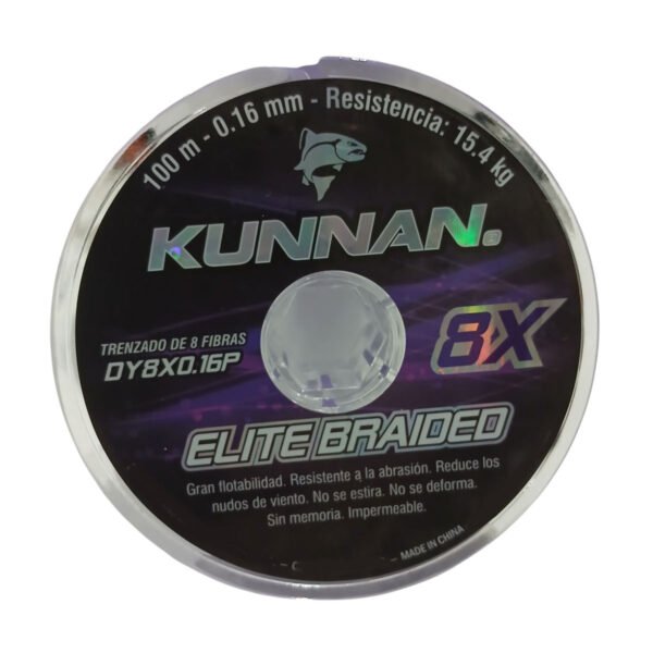 linea DY8X 016 p 2 Linea Multifilamento Pesca 16 Mm 15.4kg 8 Filamentos Kunnan