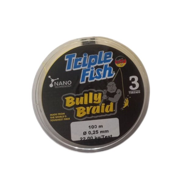 Linea Multifilamento Pesca 0,25 Mm 100mts 3 Hilo Triple Fish