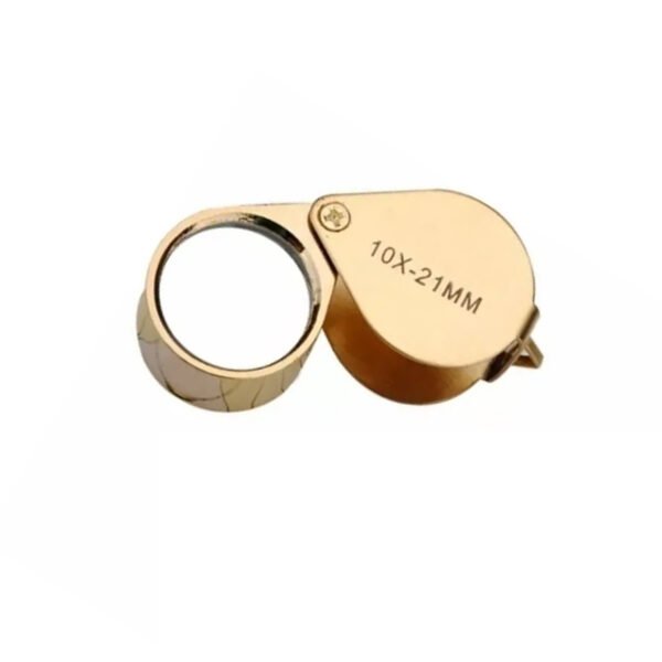 Lupa De Triple Lente Cristal Galileo Aumento 10x Lente 21mm